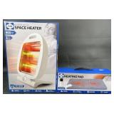 New Sealy Electric Space Heater & Heating Pad