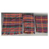 3 Erracht Cameron Tartan Scarves Cashmere & Wool