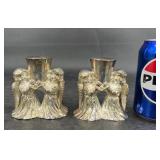 2 International Silver Praying Angel Silverplated