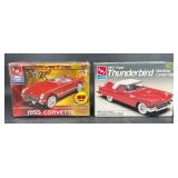 AMT 1955 Corvette & 1957 Thunderbird Models