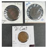 1818 Coronet Large 1ï¿½ & Union Shield 2ï¿½ Coins