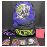 NOFX Punk Band Final Tour Backpack & Memorabilia