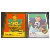Larry Csonka Rookie Football Card & Dick Butkus