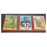 3 Football Cards - Lynn Dickey, Franco Harris+