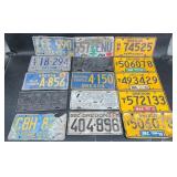 15 Oregon License Plates, Various Years