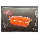 Hellï¿½s Kitchen Stoneware 2.7 QT Covered Casserole