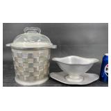 Vntg Guardian Service Aluminum Ice Bucket & Gravy