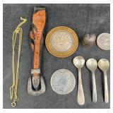 1914 Barber Half Dollar & Sterling Lot ï¿½ Spoons +
