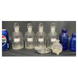 Vintage Glass Lab & Medicine Bottles