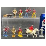 Vintage Cast Iron Indians + ï¿½ Rusty Rin tin Tin