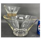 Vintage Anchor Hocking Chips & Dip Bowl Set