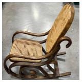 Childï¿½s Bentwood & Cane Rocking Chair