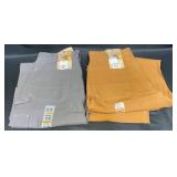 2 New Pairs Carhartt Loose-Fit Work Pants Sz 34x32