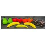 11 Decorative Art Glass Fruit & Vegetables