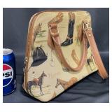 Signare Tapestry Handbag Purse Horse Riding Themed