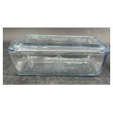 Vintage Fire King Blue Glass Refrigerator Dish