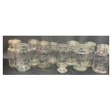 10 Vintage Clear Ball Mason Canning Jars