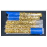 5 Vials of Gold Flakes