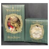 2 Vintage Waterford Heirlooms Christmas Ornaments