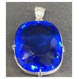 180.80ct Natural Blue Tanzanite Cut Pendant