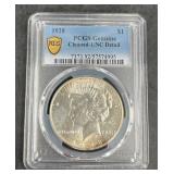 1928 PCGS Cleaned-Unc Detail Peace Dollar Key Date