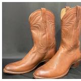 Pair Menï¿½s Tecovas Leather Cowboy Boots Sz 12.5D