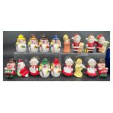 17 Christmas Snowmen & Angels Tree Decorations