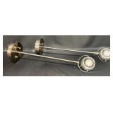 2 Spotlights w Glass Shades