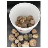 28 Uncut Thunder Eggs Rocks, Approx. 12 lbs