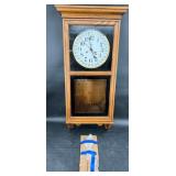 Howard Miller 8-Day Calendar Clock w Pendulum, Key