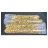 4 Vials of Gold Flakes