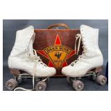 Vntg Chicago Skates & Vntg Oaks Rink Portland Case