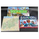 Board Games ï¿½ Boston-Opoly & Milwaukee in a Box +