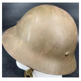 WWII Japanese Combat Helmet w Chinstrap & Liner
