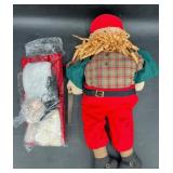 Woodworker Santa Claus Doll w Build-A-Santa Kit