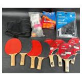 Ping Pong Game Paddles, Nets & Balls