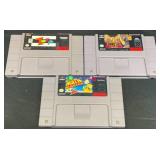 3 Super Nintendo Video Games ï¿½ Zoop, Math Blaster