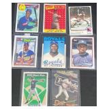 8 Vntg Rookie Baseball Cards ï¿½ Jeter, Strawberry+