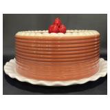 Destinos Portugal Cake Dessert Plate w Lid