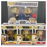 4 Star Wars POP! Lot w Count Dooku, Rey & Jannah