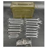Craftsman Wrenches w Metal 30 Cal Ammo Box