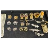 Vntg Anson Money Clip,ï¿½Cufflinks, Tie Clips Tacks