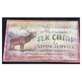 Harrisons Elk Camp Vintage-Style Wooden Sign Decor