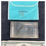 Tiffany & Co. Silver Card Holder w Pouch