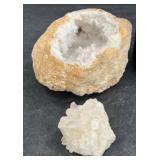 Geode Quartz Crystal Specimen & Cluster