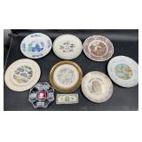 8 Vintage Collectible Souvenir Plates ï¿½ Wedgwood +
