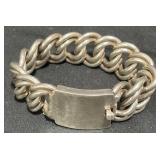 Thick Unisex Sterling Silver Chain Bracelet Heavy!