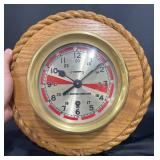 Nautical Clock w 8-Day Mechanical Movement w Key