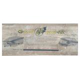 Vntg Peerless Black Hawk Balsa Wood Model Airplane