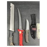 3 Assorted Knives ï¿½ Camillus, Bubba Filet Knife